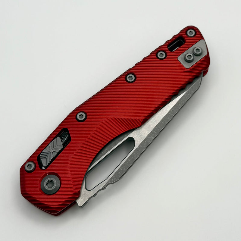 Microtech Knives MSI RAM LOK Red Fluted Aluminum & Apocalyptic M390MK 210-10APFLRD