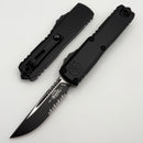 Microtech UTX-85 Gen IV w/ Black Handle & Black Serrated S/E M390MK 12314-2T