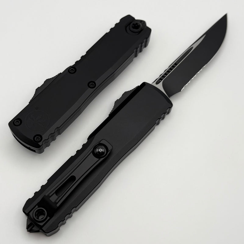 Microtech UTX-85 Gen IV w/ Black Handle & Black Serrated S/E M390MK 12314-2T