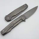 Uldanov Custom Knives R1 w/ Milled Titanium & M390 Flipper