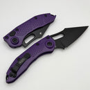 Microtech Borka Stitch Purple Handles & Black Standard 169-1PU