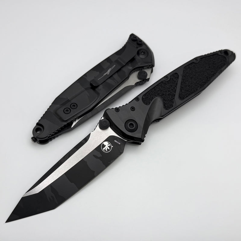Microtech Socom Elite Single Edge Manual Midnight Tiger Camo Signature Series 161-1MTCS-Z4