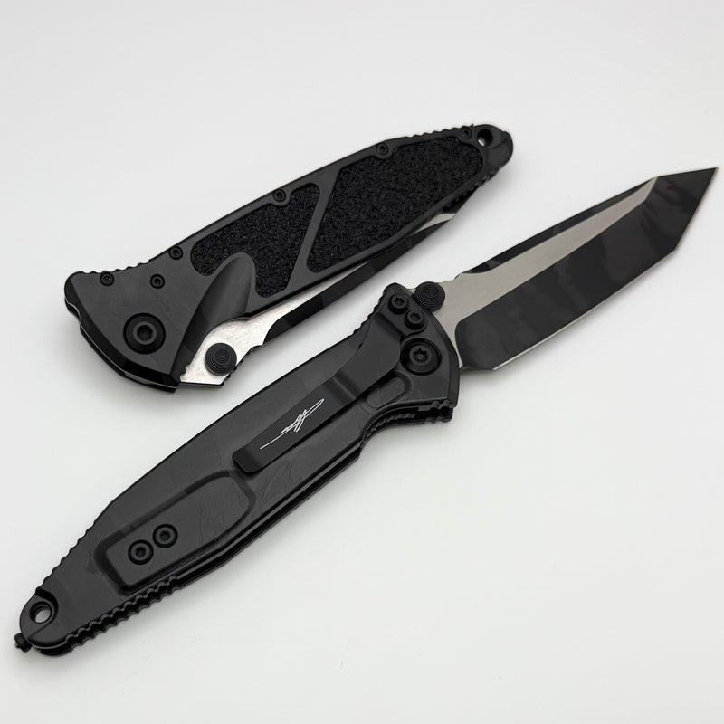 Microtech Socom Elite Single Edge Manual Midnight Tiger Camo Signature Series 161-1MTCS-Z4