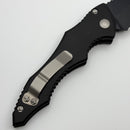 Pre-Owned Microtech Kestrel Auto Black Handle w/ Black Serrated Bowie 131-2