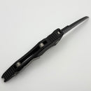 Pre-Owned Microtech Kestrel Auto Black Handle w/ Black Serrated Bowie 131-2