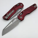 Microtech Knives MSI RAM LOK Merlot Fluted Aluminum & Apocalyptic M390MK 210-10APFLMR