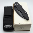 Pre-Owned Microtech Kestrel Auto Black Handle w/ Black Serrated Bowie 131-2