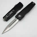 Microtech Luminary Black Handle w/ Tritium Inlaid Slider & D/E M390MK Signature Series 1270-10S