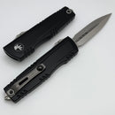 Microtech Luminary Black Handle w/ Tritium Inlaid Slider & D/E M390MK Signature Series 1270-10S