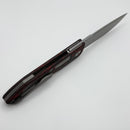 Uldanov Custom Knives Sierra L Dark Matter Carbon Fiber Handles w/ Ti Inlays & MagnaCut Front Flipper
