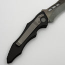 Pre-Owned Microtech Vector Auto Black Handle w/ Black Serrated Blade