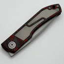 Uldanov Custom Knives Sierra L Dark Matter Carbon Fiber Handles w/ Ti Inlays & MagnaCut Front Flipper