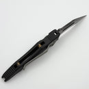 Pre-Owned Microtech Vector Auto Black Handle w/ Black Serrated Blade