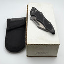 Pre-Owned Microtech Vector Auto Black Handle w/ Black Serrated Blade