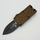 Microtech Exocet II w/ Tan Aluminum Handle & Black Tactical M390MK D/E 1157-1TA