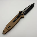 Factory Blem Microtech Socom Elite M/A w/ Brown Handle & Black Tanto 161-1BN