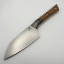 Factory Blem Microtech Santoku 4.2" Coyote Tan G-10/Titanium Bolster Handle w/ Stonewash M390MK 3300B-10CE