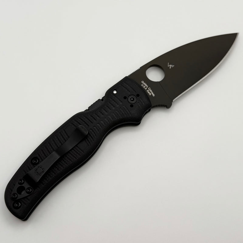 Spyderco Shaman Salt Compression Lock Knife Black G-10 Black Magnacut Blade C229GMCBKP