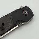 Pre Owned Custom Knife Factory Eagle Rock w/ Black Carbon Fiber & S90V