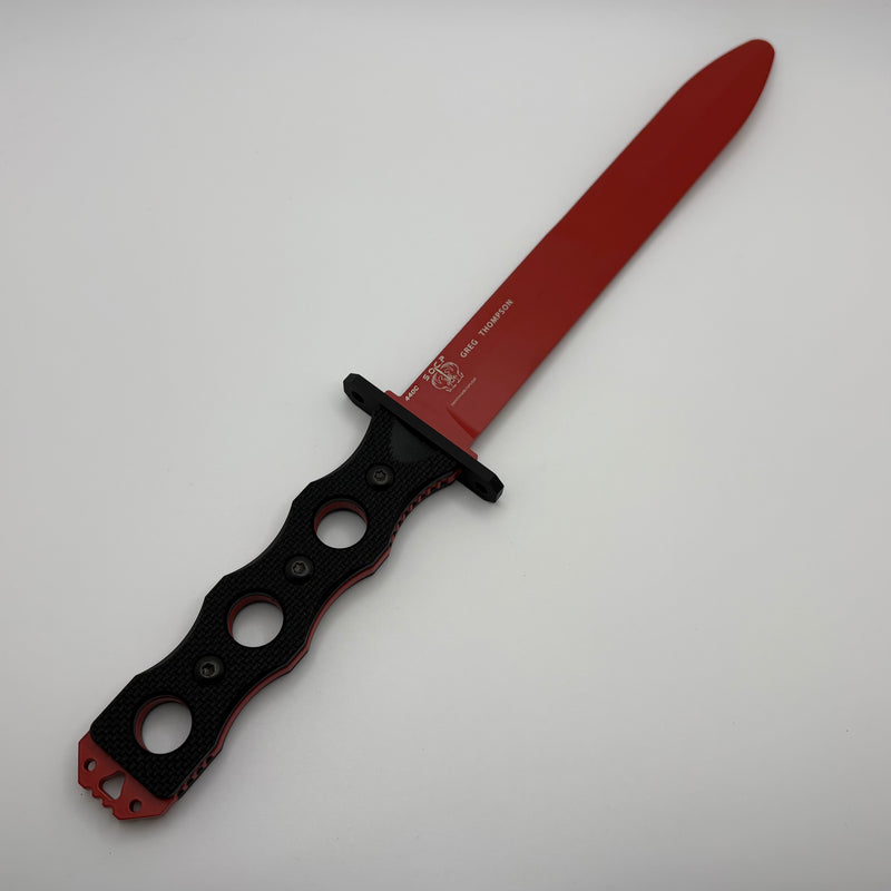 Benchmade SOCP Black Handle and Red Fixed Blade Trainer 185T