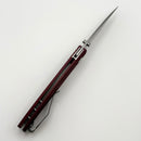 TRM Neutron 2 Cranberry Frost Lizard Skin Titanium Handles & 20CV