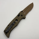 Benchmade Adamas FDE Cruwear Part-Serrated & Olive Drab G-10 275SFE-2