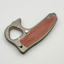 Reate EXO-D Titanium Orange Micarta Inlaid Handle w/ Belt Finish Elmax