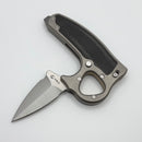 Reate EXO-D Titanium Carbon Fiber Inlaid Handle w/ Belt Finish Elmax