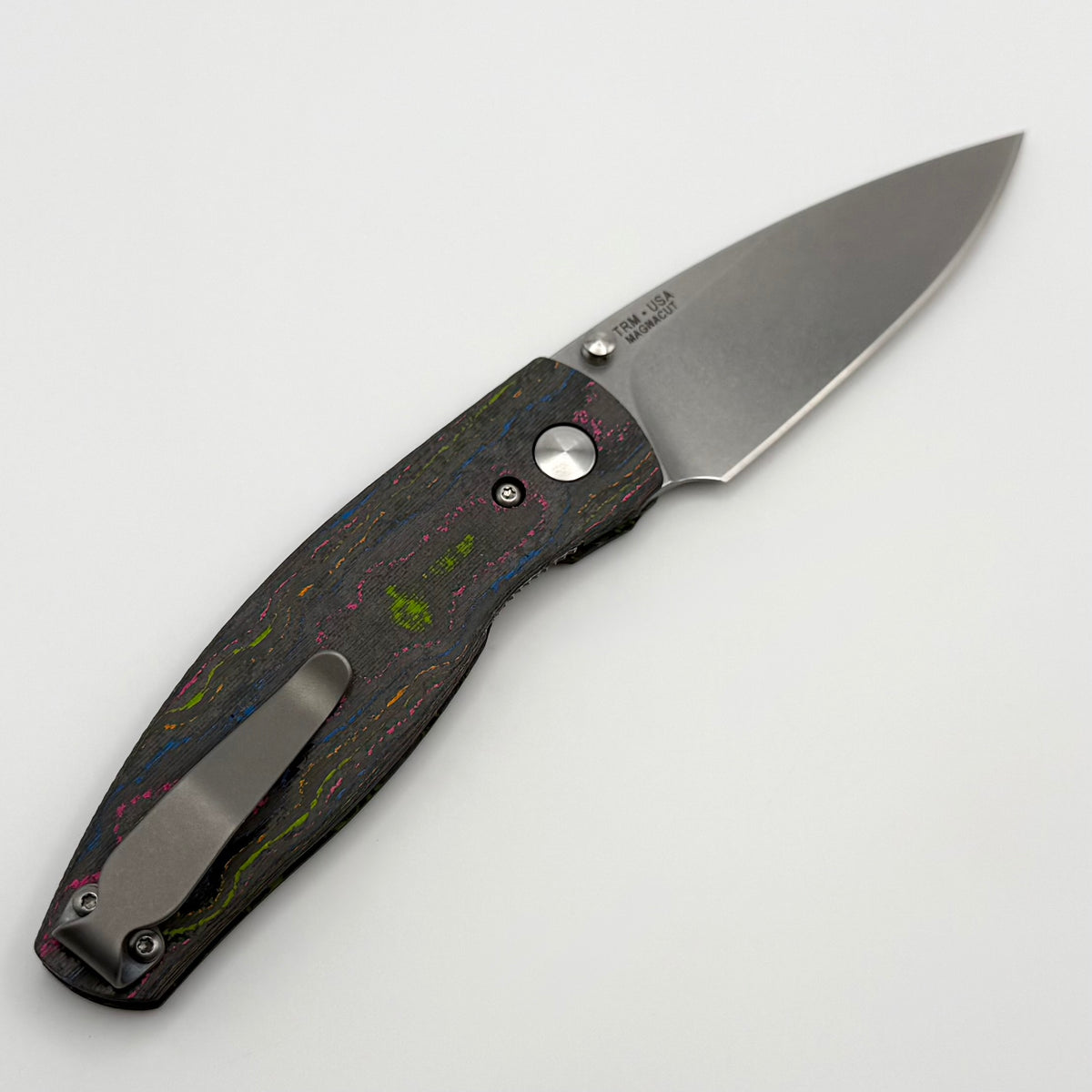 TRM Neutron 2 80's Camo Carbon Handles & MagnaCut
