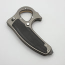 Reate EXO-D Titanium Carbon Fiber Inlaid Handle w/ Belt Finish Elmax