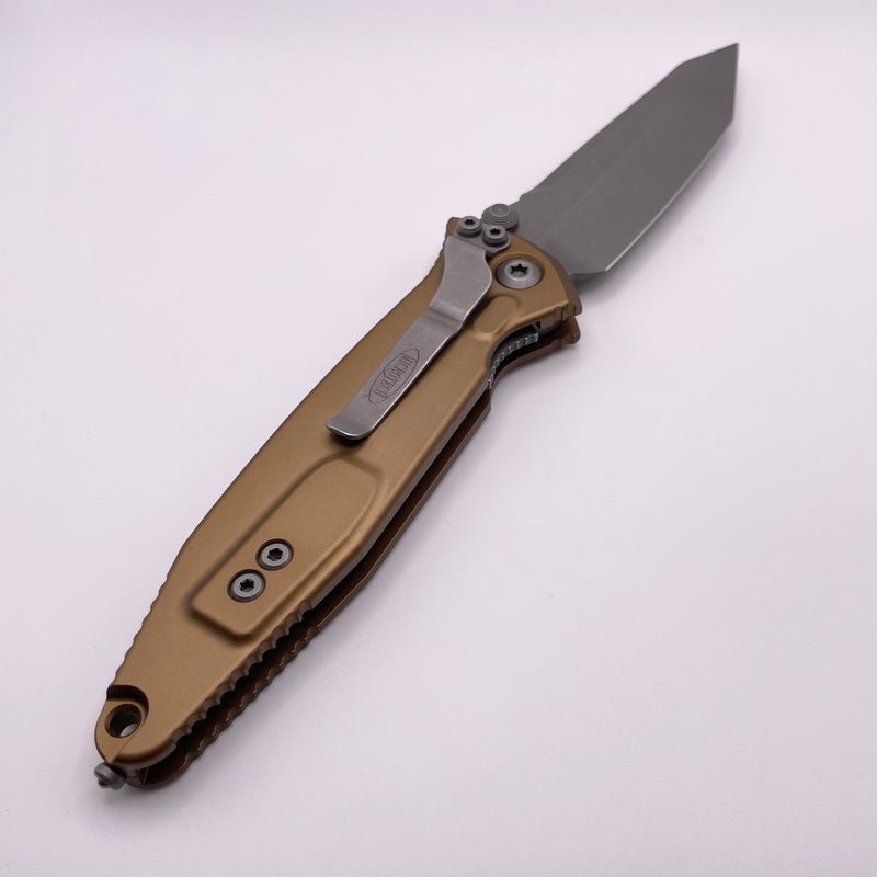 Pre-Owned Microtech Socom Elite T/E Manual Tan Apocalyptic Standard 161-10APTA