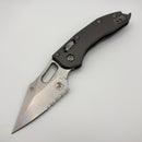 Pre-Owned Microtech Knives Manual Stitch RAM LOK Fluted Natural Clear Aluminum Handles w/ Stonewash P/S M390MK 169RL-11FLNC