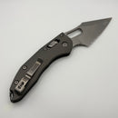 Pre-Owned Microtech Knives Manual Stitch RAM LOK Fluted Natural Clear Aluminum Handles w/ Stonewash P/S M390MK 169RL-11FLNC