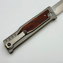 Reate EXO-M Red/Black Damascus Pattern G-10 & All Satin Tanto