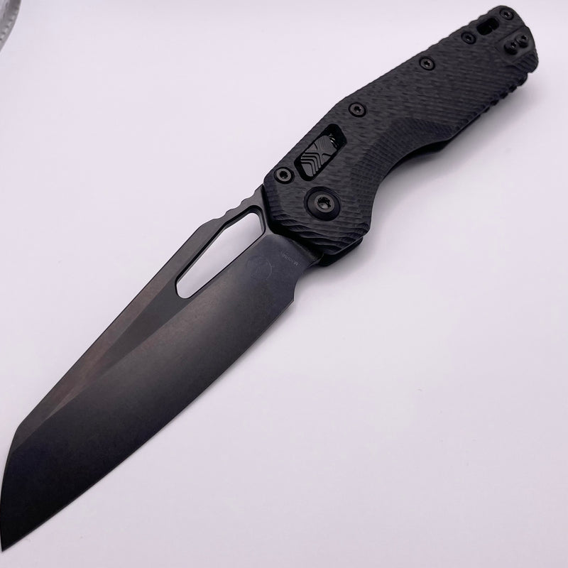 Pre-Owned Microtech Knives MSI RAM LOK Fluted Carbon Fiber & DLC M390MK Signature Series 210-1DLCTFLCFS