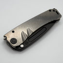 Medford Marauder Full Size Tumbled Titanium Handles w/ 0.26" DLC S35 Drop Point