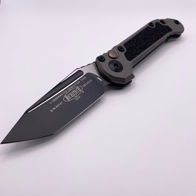 Pre-Owned Microtech Knives LUDT Gen III Black Tanto w/ Natural Clear Handle 1136-1NC