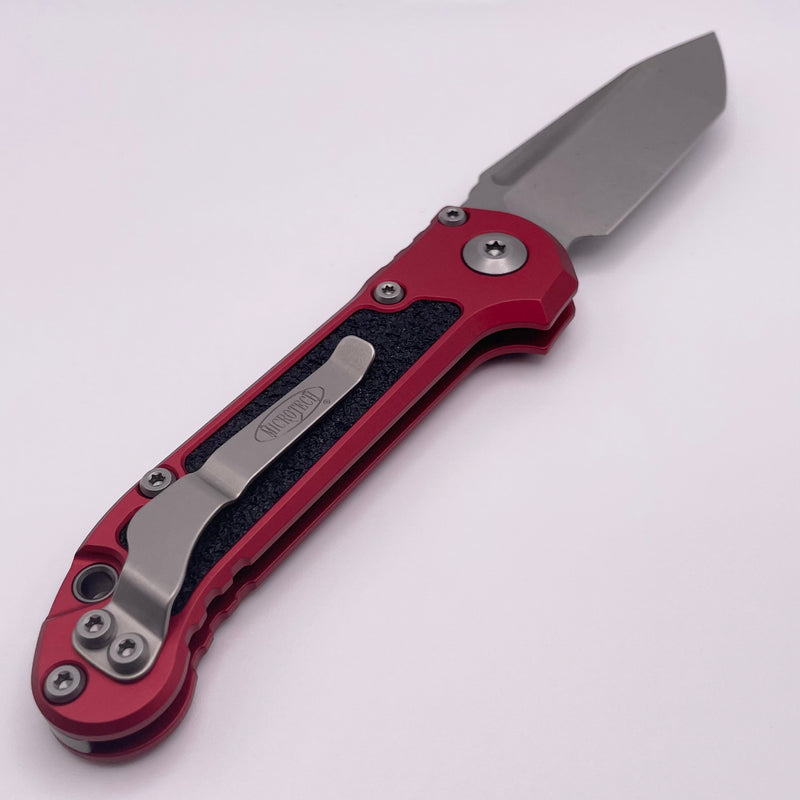 Pre-Owned Microtech Knives LUDT Gen III Stonewash Tanto w/ Red Handle 1136-10RD