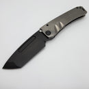 Medford Marauder Full Size Tumbled Titanium Handles w/ 0.26" DLC 3V Tanto