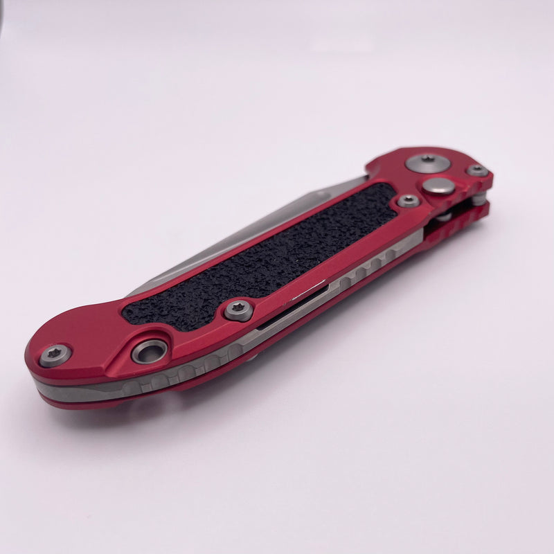 Pre-Owned Microtech Knives LUDT Gen III Stonewash Tanto w/ Red Handle 1136-10RD