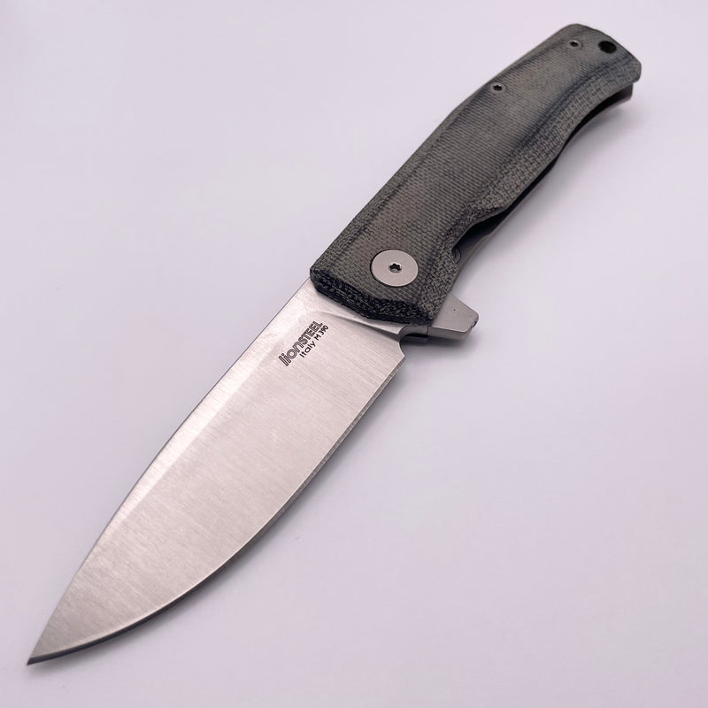 Pre-Owned LionSTEEL Myto Black Canvas Micarta M390