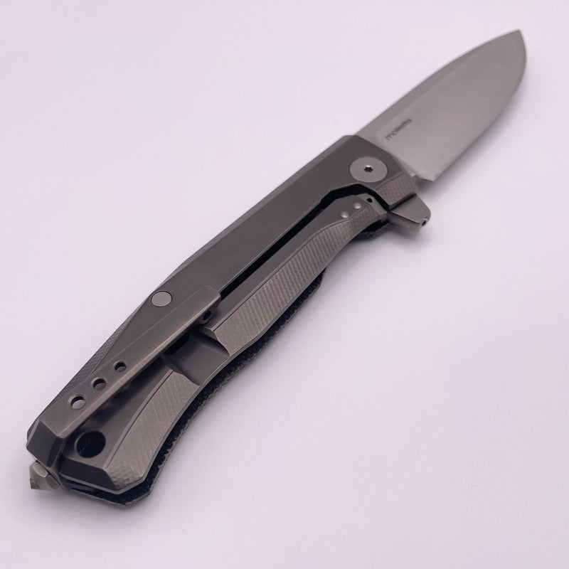 Pre-Owned LionSTEEL Myto Black Canvas Micarta M390