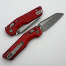 Microtech MSI RAM LOK Mini Red Fluted Aluminum Handles w/ Apocalyptic M390MK 210M-10APFLRD