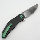 Holt Bladeworks Renegade Liner Lock w/ Titanium Blizzard Satin Handles & Stonewashed