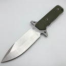 Medford Knife AIO-2 Pro Series Fixed Blade OD Green G-10 & Tumbled 3V