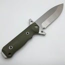 Medford Knife AIO-2 Pro Series Fixed Blade OD Green G-10 & Tumbled 3V