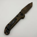 Pre-Owned Microtech Knives LUDT Gen III Smooth Handle Badlands Topographic Tanto 1136S-1TPBNCS-Z4