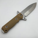 Medford Knife AIO-2 Pro Series Fixed Blade Coyote G-10 & Tumbled 3V