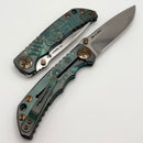 Spartan Blades Harsey Folder Green Plague Doctor Special Edition w/ 4" MagnaCut