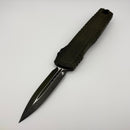 Pre-Owned Microtech Luminary D/E Weathered Grenade Green w/ Tritium Inlaid Slider Signature Series 1270-1WGGS